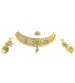Necklace Set with Maang Tikka, Golden Color, FL, 9999, Special Jewelry
